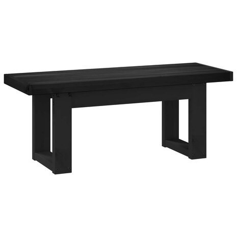 Eetbank NOAIN 120 x 41 x 45 cm Massief grenenhout Zwart 5