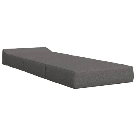 Vouwbare Bankbed Lichtgrijs 200 x 70 x 10 cm Stof 3