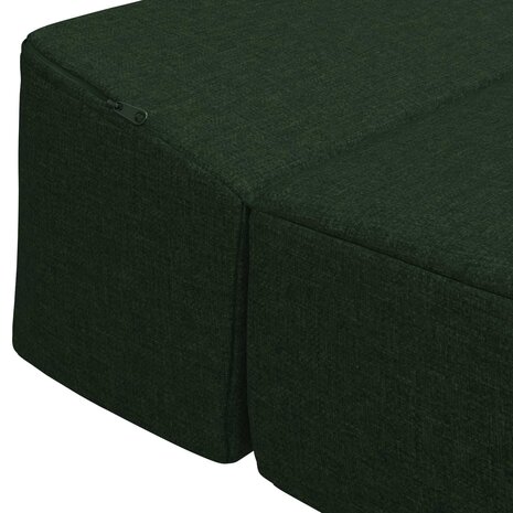 Vouwbare Bankbed Donkergroen 200 x 70 x 10 cm Stof 6