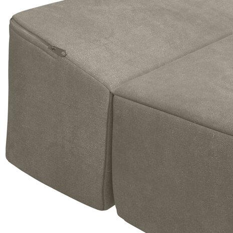 Vouwbare Bankbed Lichtgrijs 200 x 70 x 10 cm Fluweel 6
