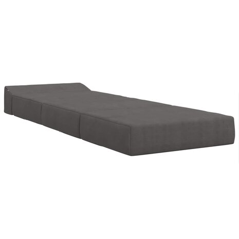 Vouwbare Bankbed Donkergrijs 200 x 70 x 10 cm Katoen Stof 3