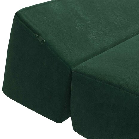 Vouwbare Bankbed Donkergroen 60 x 70 x 41 cm Stof 6