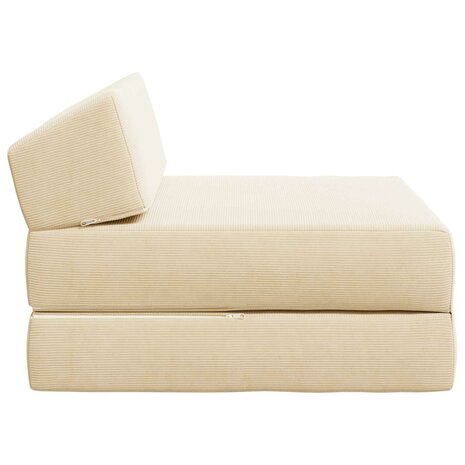 Vouwbare Bankbed Cr&egrave;mekleurig 60 x 70 x 41 cm Stof 4