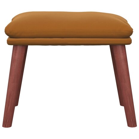 Voetenbank 45x29,5x35 cm fluweel bruin 3