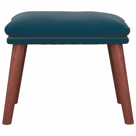 Voetenbank 45x29,5x35 cm fluweel blauw 3