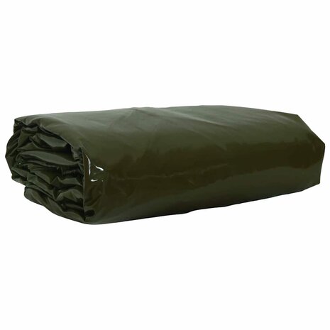 Zeil 650g / m&sup2; Olijf Groen 1 x 2,5 m Canvas met PVC-coating 1