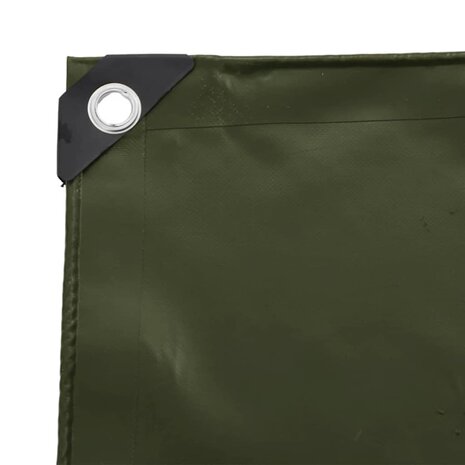 Zeil 650g / m&sup2; Olijf Groen 1,5 x 2,5 m Canvas met PVC-coating 7