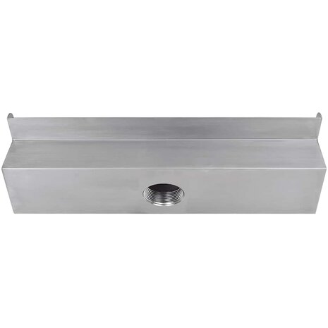 Zwembadwaterval rechthoekig 45 cm roestvrij staal 3