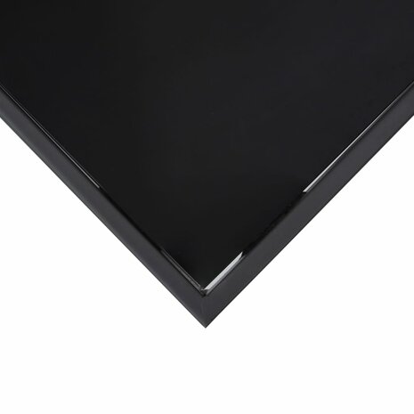 Tuinbartafel 60x60x110 cm gehard glas zwart 4