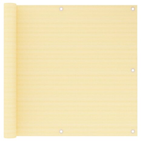 Balkonscherm 90x600 cm HDPE beige 1