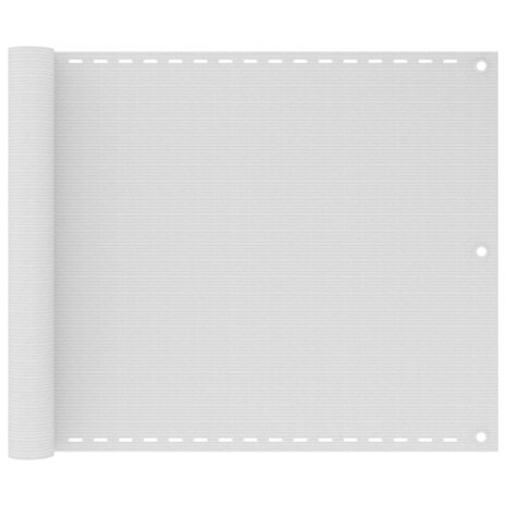 Balkonscherm HDPE 75x400 cm wit 1