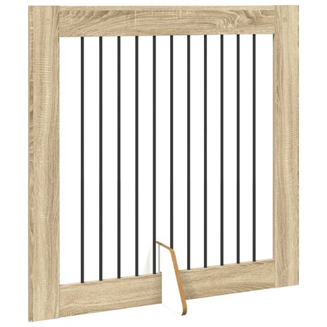 Hondenhekje met standaards 2 pcs Sonoma Eiken 100 x 100 cm 5