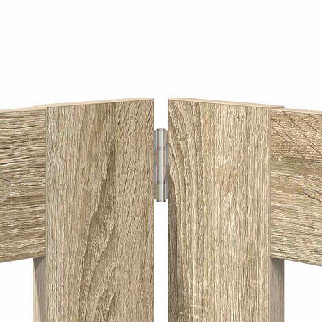 Hondenhekje met standaards 2 pcs Sonoma Eiken 80 x 100 cm 6
