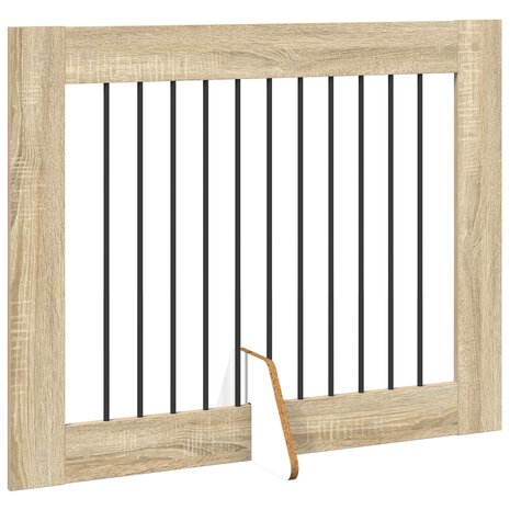 Hondenhekje met standaards 2 pcs Sonoma Eiken 100 x 80 cm 5