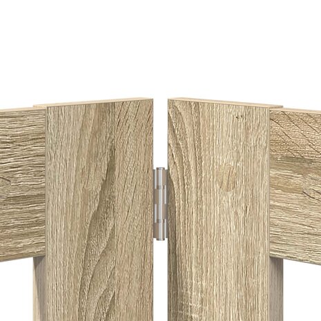 Hondenhekje met standaards 2 pcs Sonoma Eiken 100 x 60 cm 6