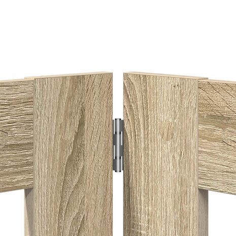 Hondenhekje met standaards 2 pcs Sonoma Eiken 80 x 60 cm 6