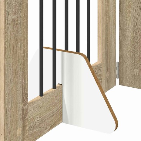 Hondenhekje met standaards 2 pcs Sonoma Eiken 60 x 60 cm 7