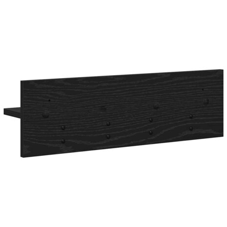 Wandgemonteerde kapstok Zwart Eiken 60 x 10,5 x 18 cm 7