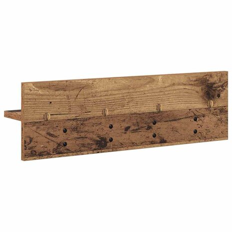 Wandgemonteerde kapstok Oudhout 60 x 10,5 x 18 cm Bewerkt hout 7