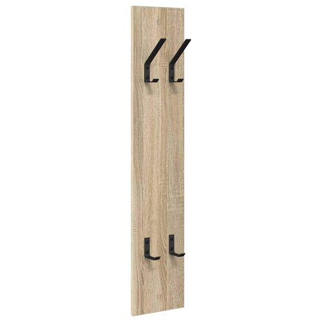 Wandgemonteerde kapstok Sonoma eiken 20 x 1,5 x 100 cm 2