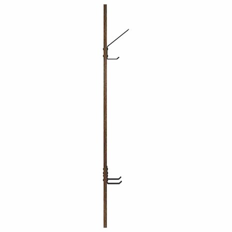 Wandgemonteerde kapstok Gerookt eiken 20 x 1,5 x 100 cm 6