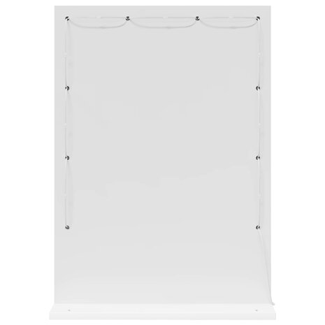 Make-up spiegel Wit 70 x 50 x 18 cm Glas en Hout met Kunststof 6