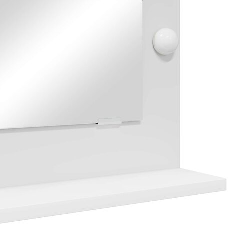 Make-up spiegel Wit 70 x 50 x 18 cm Glas en Hout met Kunststof 7