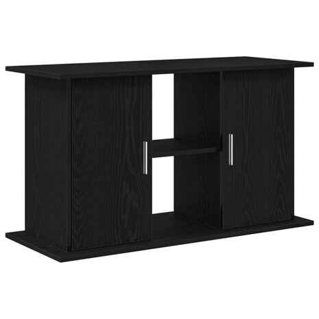 Aquariumstandaard Zwart Eiken 101x41x58 cm Bewerkt Hout 2