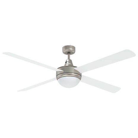 Plafondventilator met licht en afstandsbediening &Oslash; 130 cm Wit 6