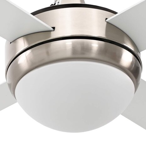 Plafondventilator met licht en afstandsbediening &Oslash; 130 cm Wit 7