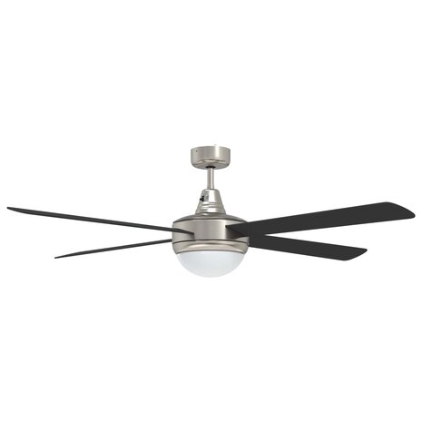 Plafondventilator met licht en afstandsbediening &Oslash; 130 cm Zwart 5
