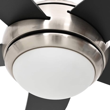Plafondventilator met licht en afstandsbediening &Oslash; 130 cm Zwart 7