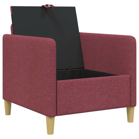 Bank met opslag Wijnrood 72 x 78 x 87 cm Polyester 4
