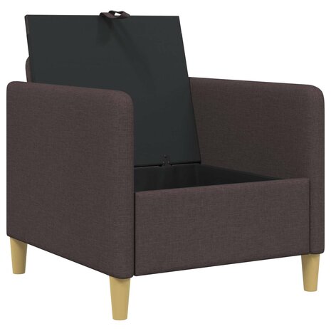 Bank met opslag Donkerbruin 72 x 78 x 87 cm Polyester 4