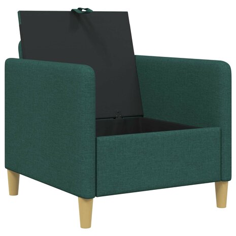 Bank met opslag Donkergroen 72 x 78 x 87 cm Polyester 4