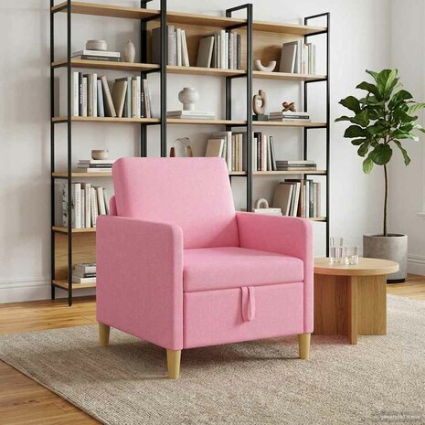Bank met opslag Roze 72 x 78 x 87 cm Polyester 1