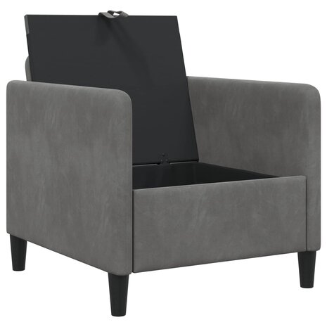Bank met opslag Donkergrijs 72 x 78 x 87 cm Polyester 4