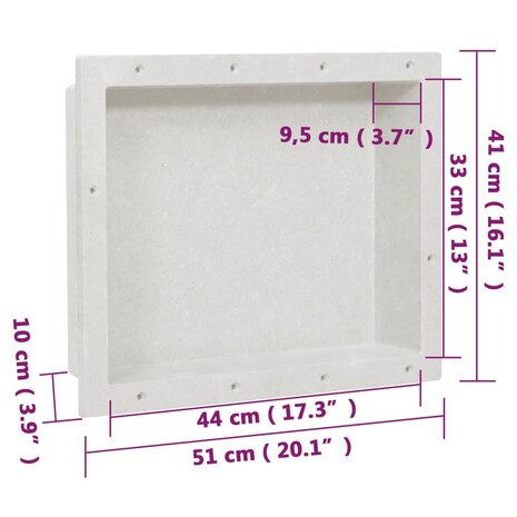 Douchenis 41x51x10 cm matwit 8