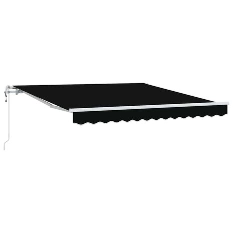 Elektrisch Uittrekbaar Zonnescherm Zwart 350 x 250 cm 2