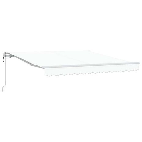 Elektrisch Uittrekbaar Zonnescherm Wit 350 x 250 cm 2