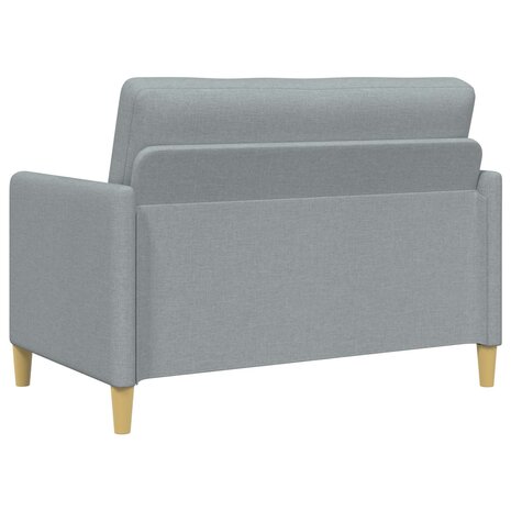 Bankenset met opbergruimte 2 pcs Lichtgrijs Polyester 4