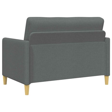Bankenset met opbergruimte 2 pcs Donkergrijs Polyester 4