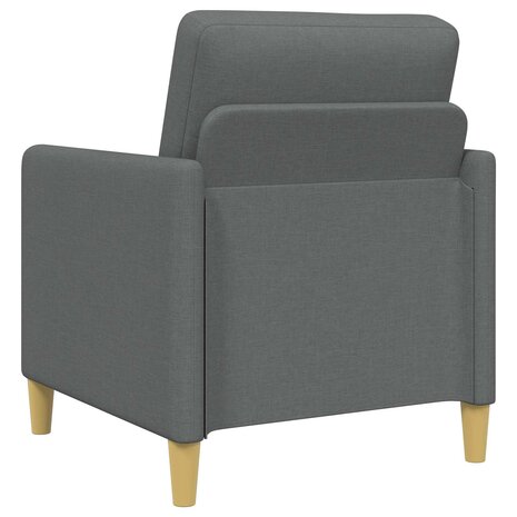 Bankenset met opbergruimte 2 pcs Donkergrijs Polyester 5