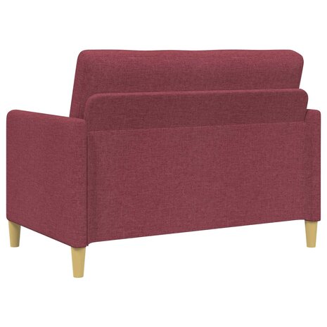 Bankenset met opbergruimte 2 pcs Wijnrood Polyester 4