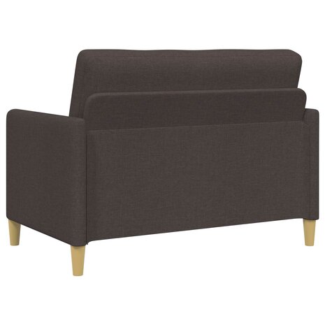 Bankenset met opbergruimte 2 pcs Donkerbruin Polyester 4
