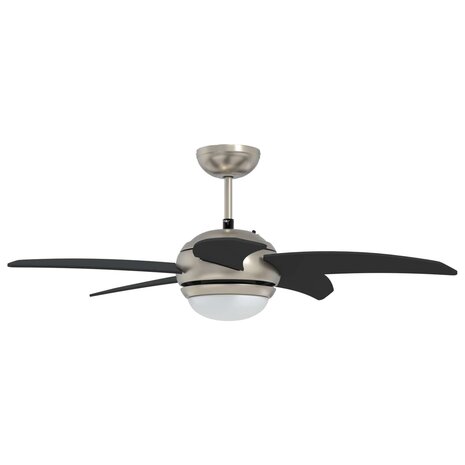 Plafondventilator met licht en afstandsbediening &Oslash; 110 cm Zwart 5