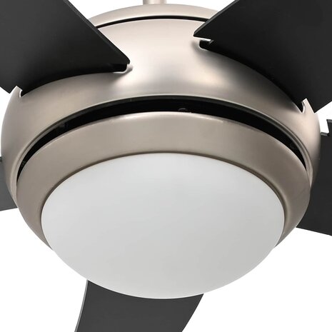Plafondventilator met licht en afstandsbediening &Oslash; 110 cm Zwart 7