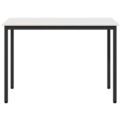 Eettafel Wit 110 x 55 x 75 cm Massief grenenhout 5