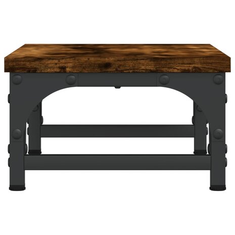 Monitorstandaard 37x23x14 cm bewerkt hout gerookt eikenkleurig 5