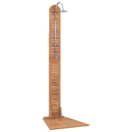 Buitendouche 70x75x204 cm massief teakhout 2